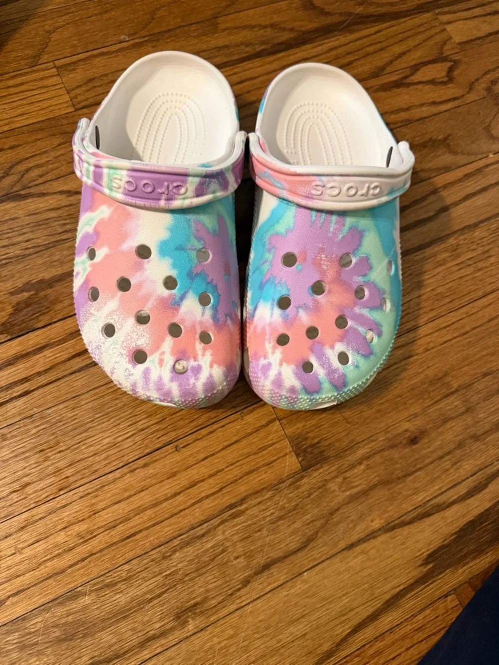 CROCS Classic Fresco/Multi Tie-Dye Graphic Clogs Shoes ~ M7 W9